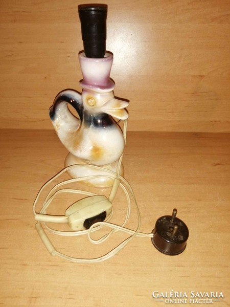Retro iparművész kacsa formájú kerámia lámpatest (z)