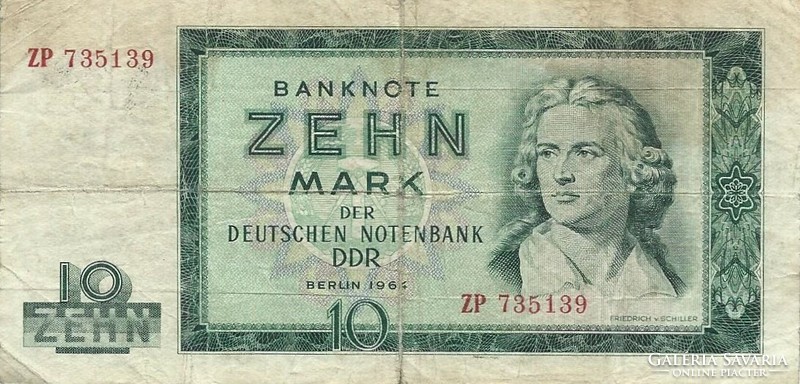 10 márka 1964 NDK Németország Replacement  "ZP"