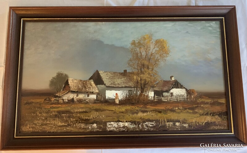 Imre Puskás's oil painting 