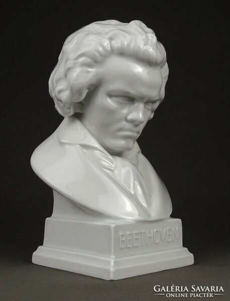 1P838 Herend porcelain bust Beethoven 20.5 Cm