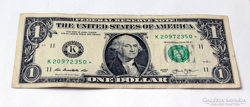 USA 1 dollár csillagos sorszám