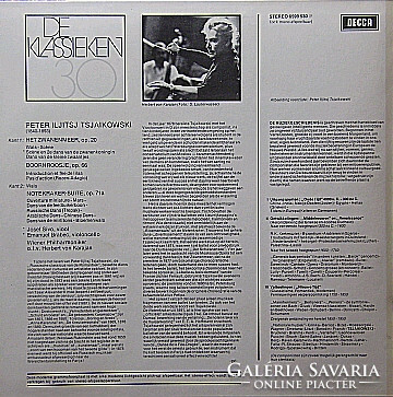 Tsjaikowski, wiener philh., Karajan - het zwanenmeer, doornroosje, notekrakersuite (lp, album)