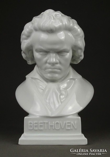 1P838 Herend porcelain bust Beethoven 20.5 Cm