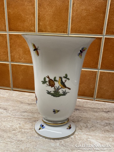 Herend rothschild bird vase 20x13.5x8