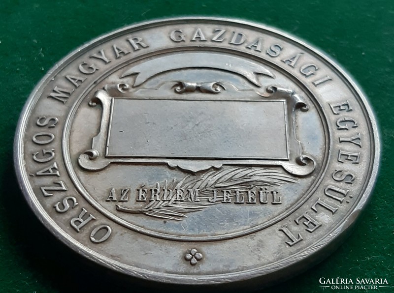 Országos Magyar Gazdasági Egyesület, kitüntető érem, fémjeles ezüst