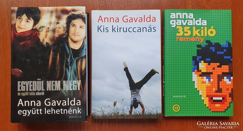 3 pcs anna gavalda book little getaway 35 kilos of hope together we could be a book
