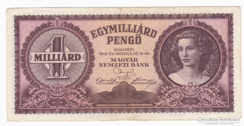 One billion pengő from 1946 (r010)