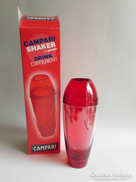 Harvey Guzzini tervezte Campari shaker eredeti csomagolásában.