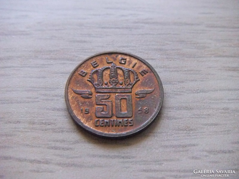 50 Cents 1958 Belgium