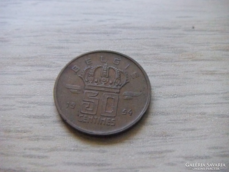 50 Cents 1954 Belgium
