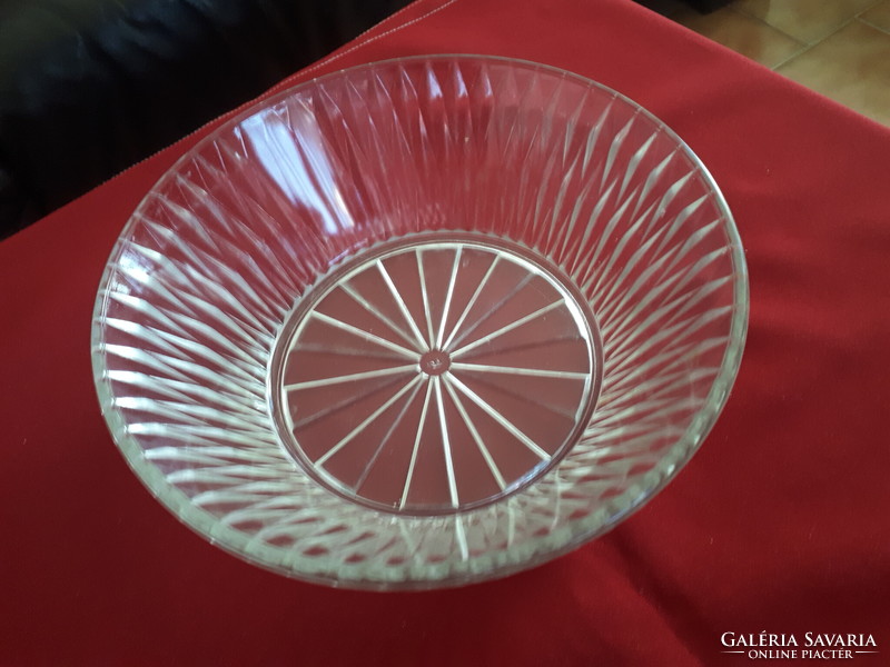 Cast glass bowl