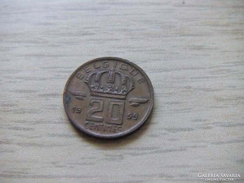 20  Cent  1959  Belgium