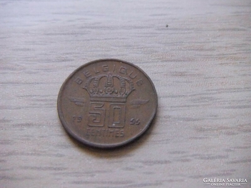 50 Cents 1955 Belgium