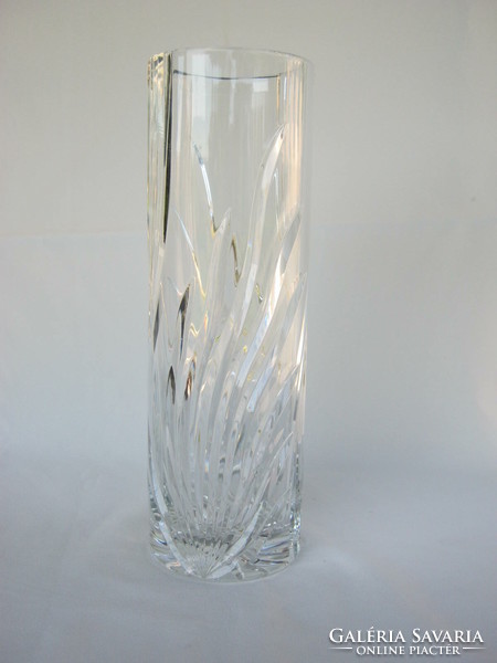 Thick glass vase 30 cm heavy piece 1.9 kg