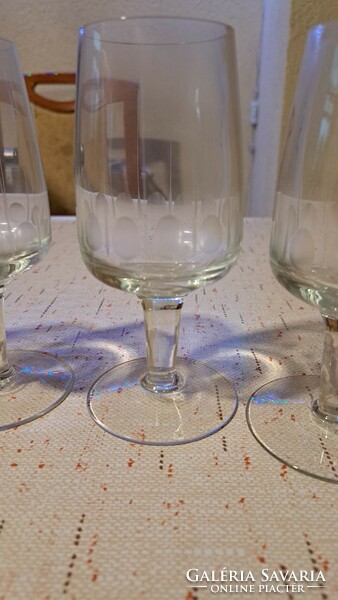 Polished wine glasses