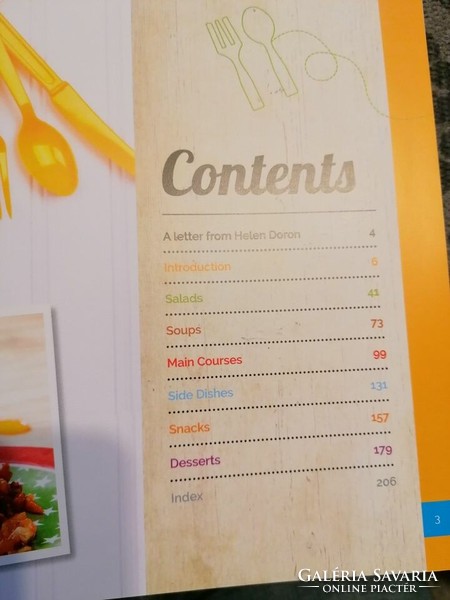 Helen Doron "Egészséges és finom" ételek vegán szakácskönyv, angol nyelvű