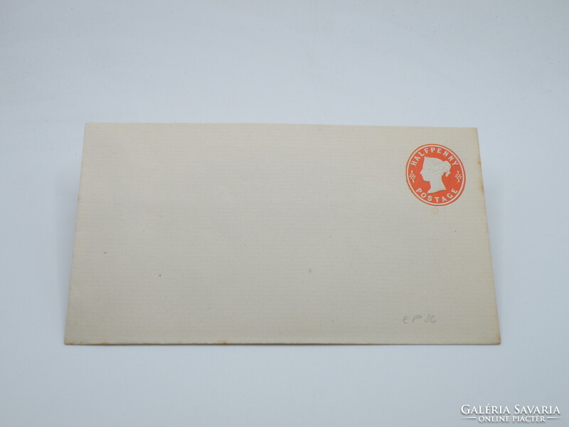 UK0043  cca. 1870 Anglia Viktória királynő dombornyomott kisméretű boríték