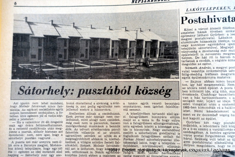 1984 January 24 / people's freedom / newspaper - Hungarian / daily. No.: 26405