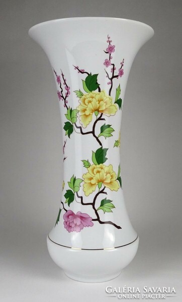 1P854 huge bird-of-paradise perfect porcelain vase from Raven House 42.5 Cm