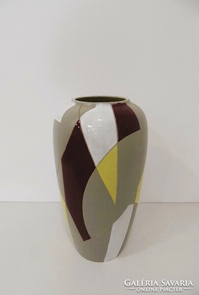 Large West German retro / design ceramic floor vase