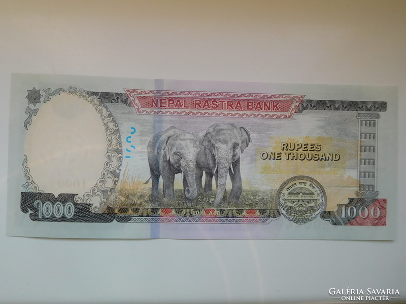 Nepal 1000 rupees 2019 unc is the largest denomination!