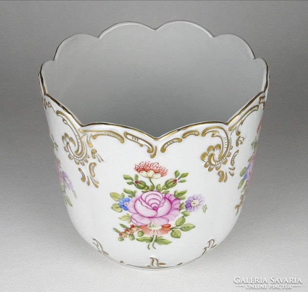 1P852 large hand-painted porcelain bowl from Raven House