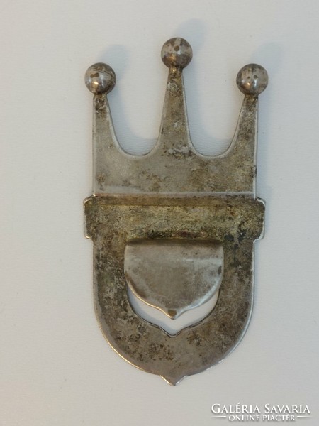 Silver-plated crown retro Italian bottle opener neiman marcus