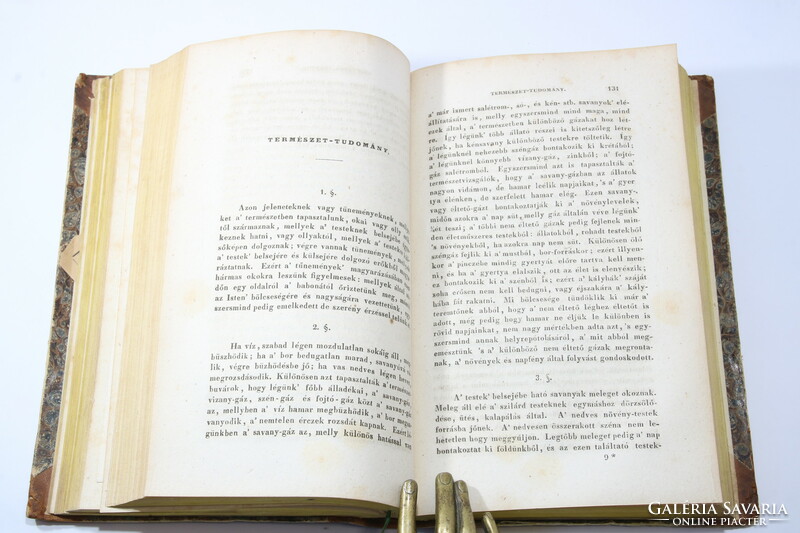 1837 - Warga János: Vezérkönyv az elemi nevelés- és tanításra I-II. Ritka!