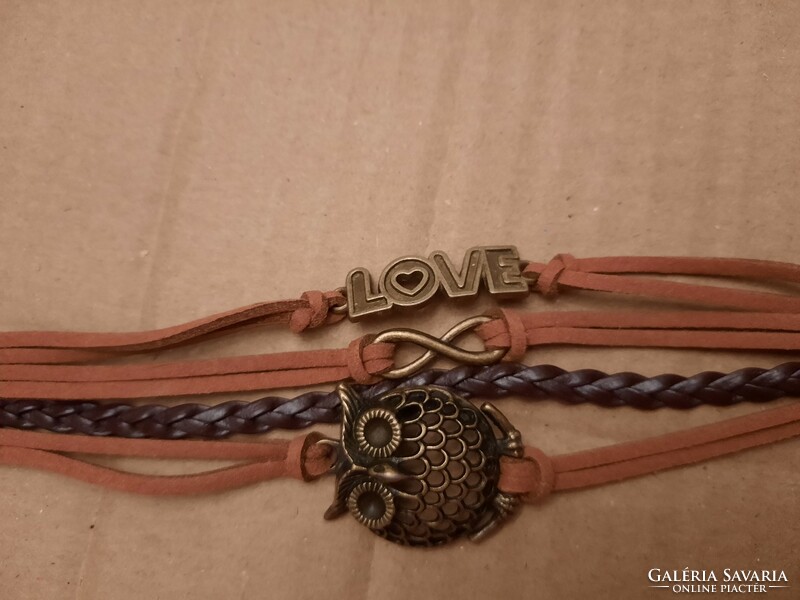 Friendship bracelet, owl endless love, symbols, negotiable