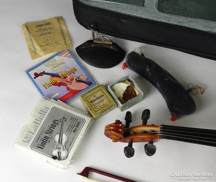 1P891 beautiful violin with case and strings