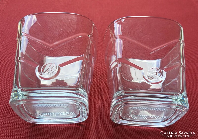 2 Ballantines glass glasses of whiskey