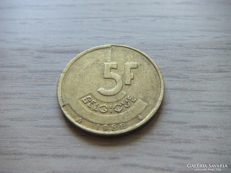 5 Francs 1988 Belgium