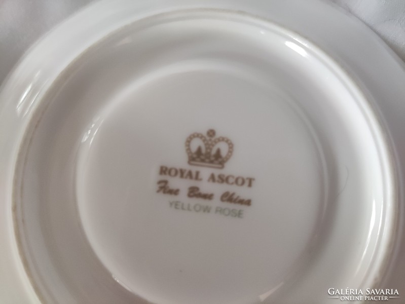 Yellow rose royal ascot tea set