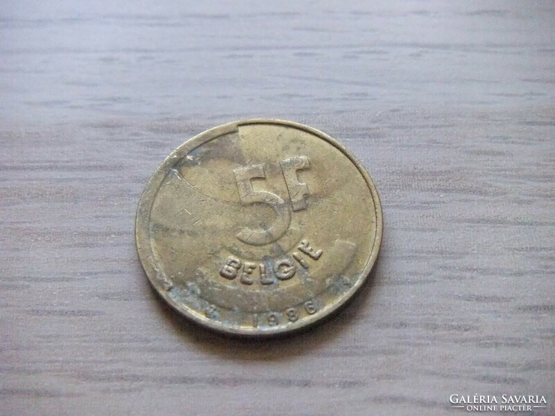 5 Francs 1986 Belgium