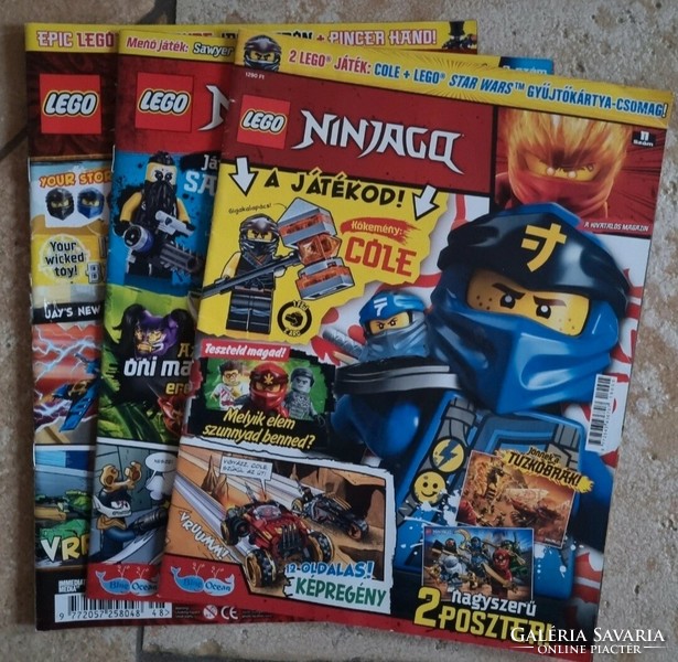 3 pieces of lego ninjago newspaper