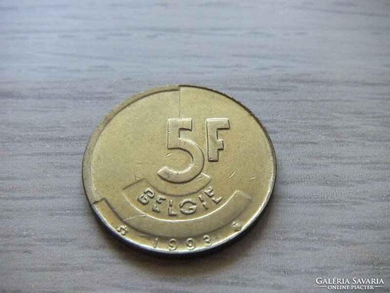 5 Francs 1993 Belgium