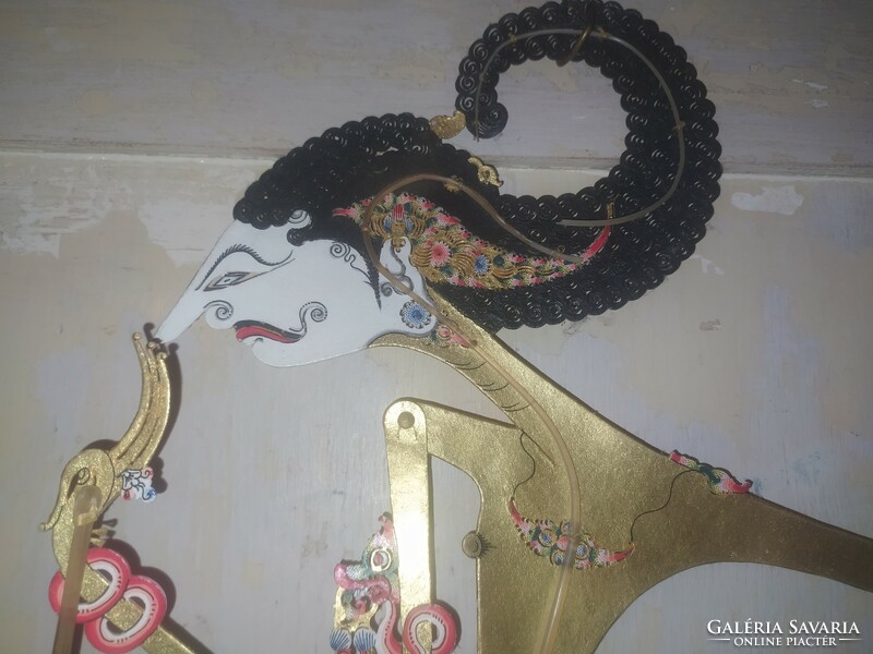Old wayang marionette puppet indonesia java bali