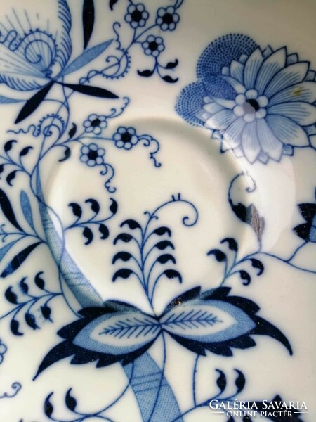 Blue danube porcelain cup coaster with onion pattern