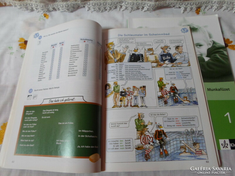 German language book - das neue deutschmobil 1 (textbook, workbook; klett publisher)
