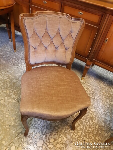 Barok cheszterfild 2 darab mályvaszinű szék