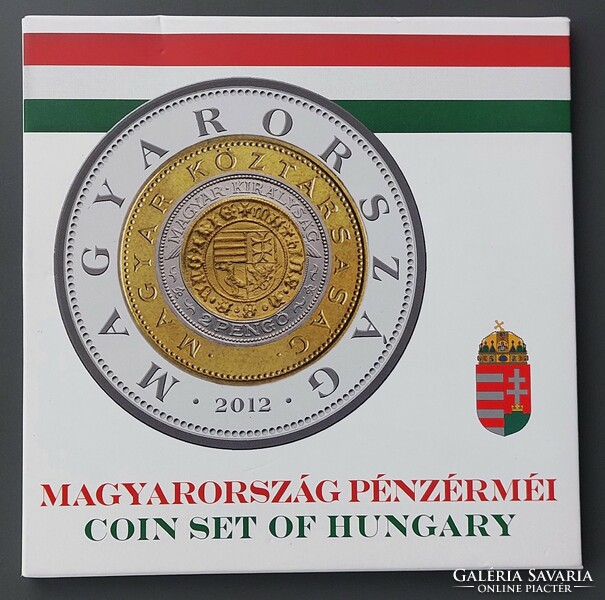 Coins of Hungary 2012, proof, mirror struck, in decorative case!
