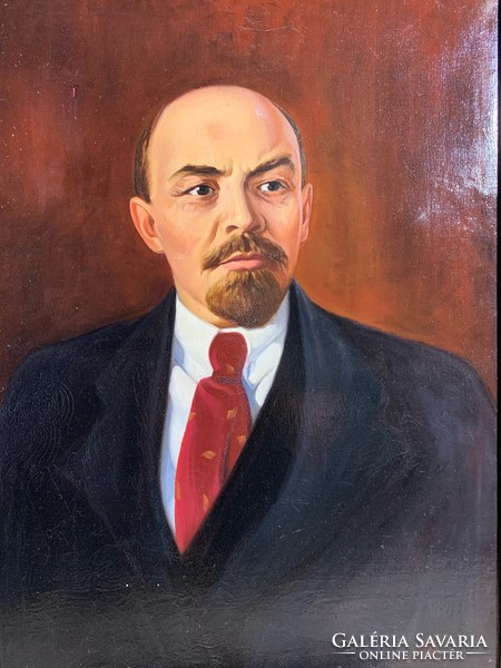Portrait of Lenin, oil on canvas painting, 80 x 60 cm. 0205
