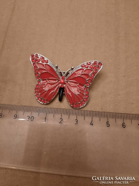 Red butterfly fire enamel pin/ Christmas tree decoration, negotiable