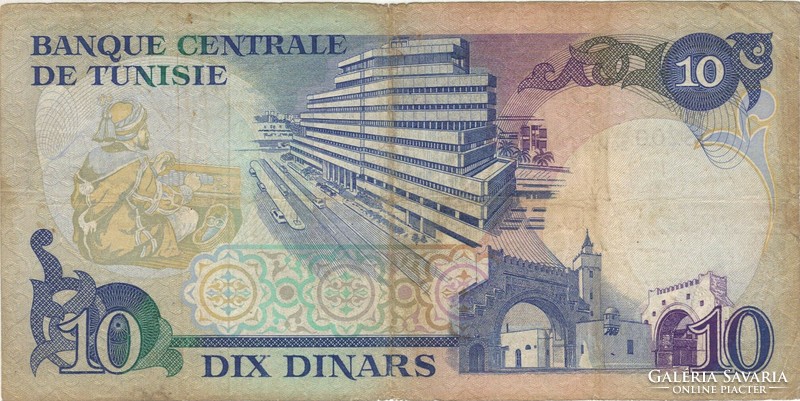 10 dinár dinars 1983 Tunézia