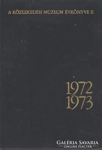A Közlekedési Múzeum Évkönyve II. 1972-1973