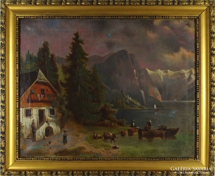 1P894 xx. Century painter: mountain landscape