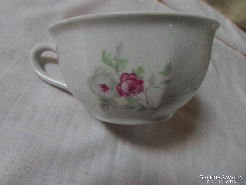 Kőbányai Porcelán rózsás teáscsésze (csésze, teás; Drasche)