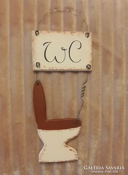 Toilet (wc) marking door sign