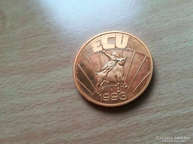 Italy - ECU Series 1993, gilded cuni coin pp