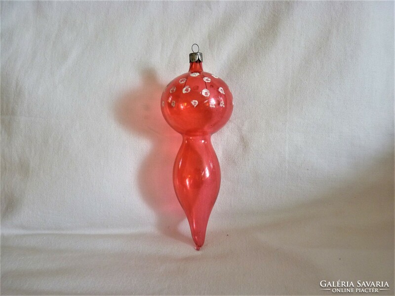 Old glass Christmas tree decoration - a special transparent decoration! - 